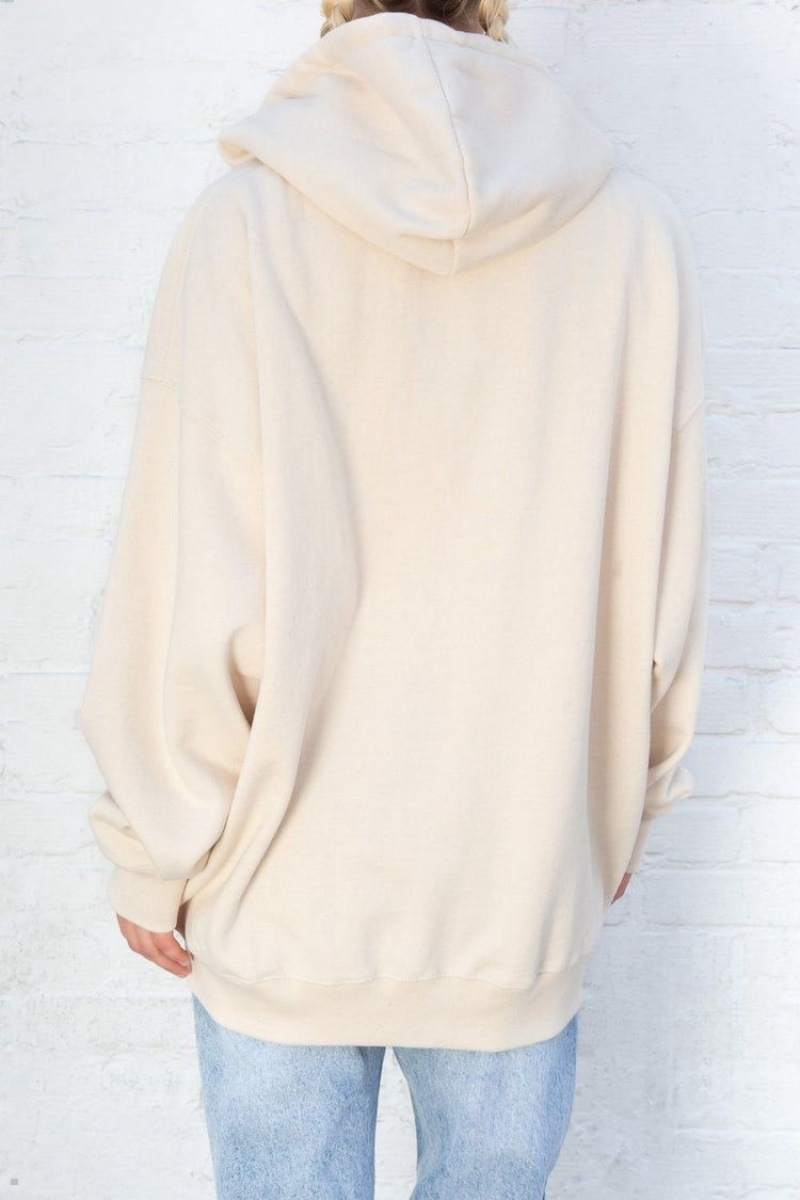 Sweat a Capuche Brandy Melville Christy Blanche | JNB-29867344